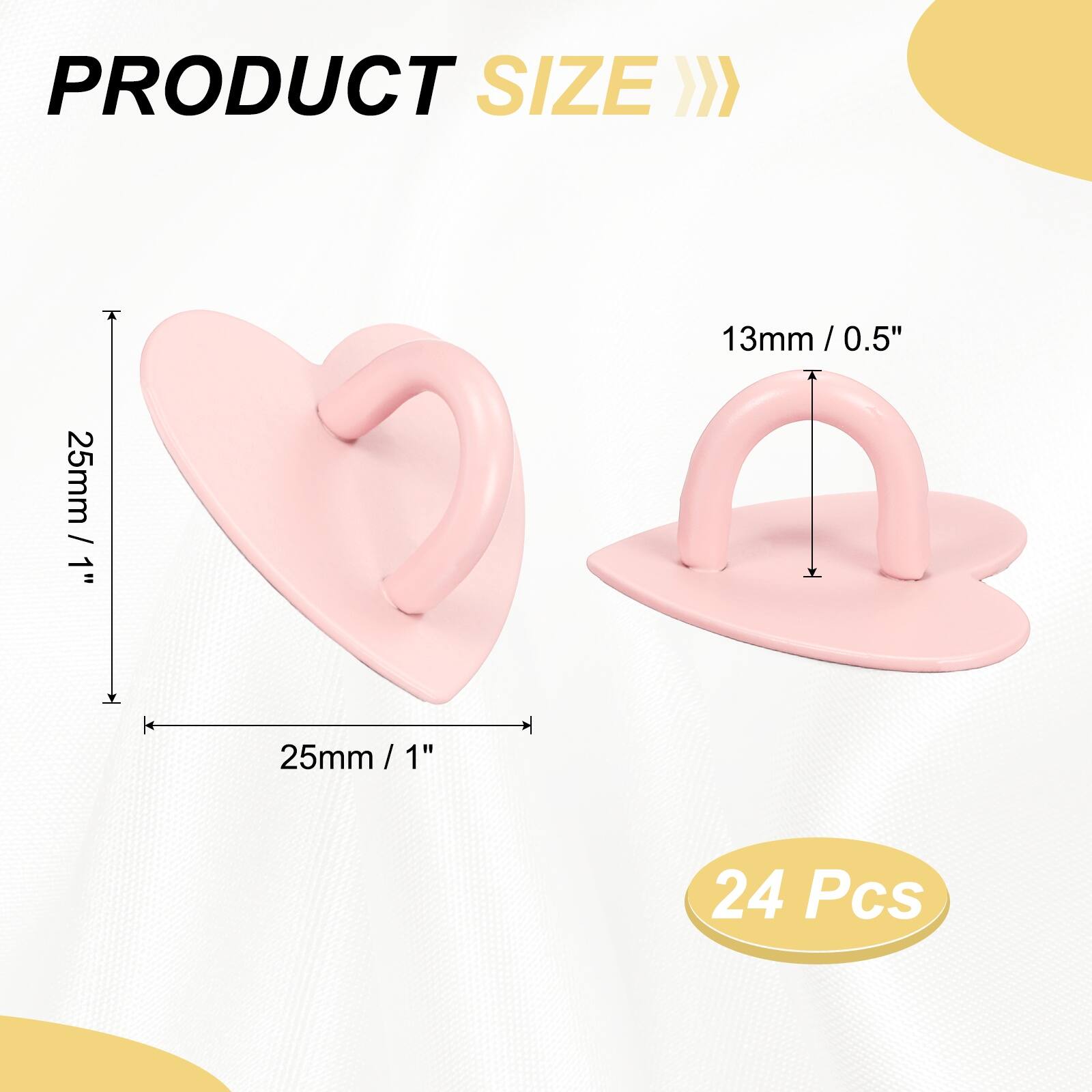 PRODUCT SIZE  
13mm / 0.5"  
25mm / 1"  
24 Pcs