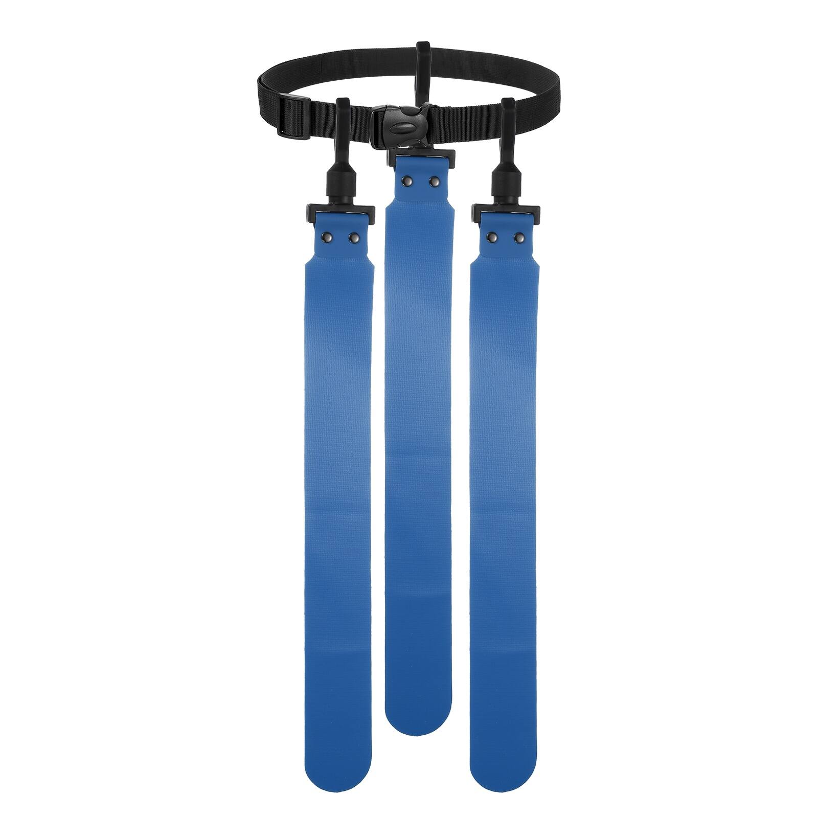 Unique Bargains - Flag Football Set, Adjustable Flag Football Belt with 1 Belt and 3 Flags Easy Tear Away for Players Training Competition - Dark Blue
