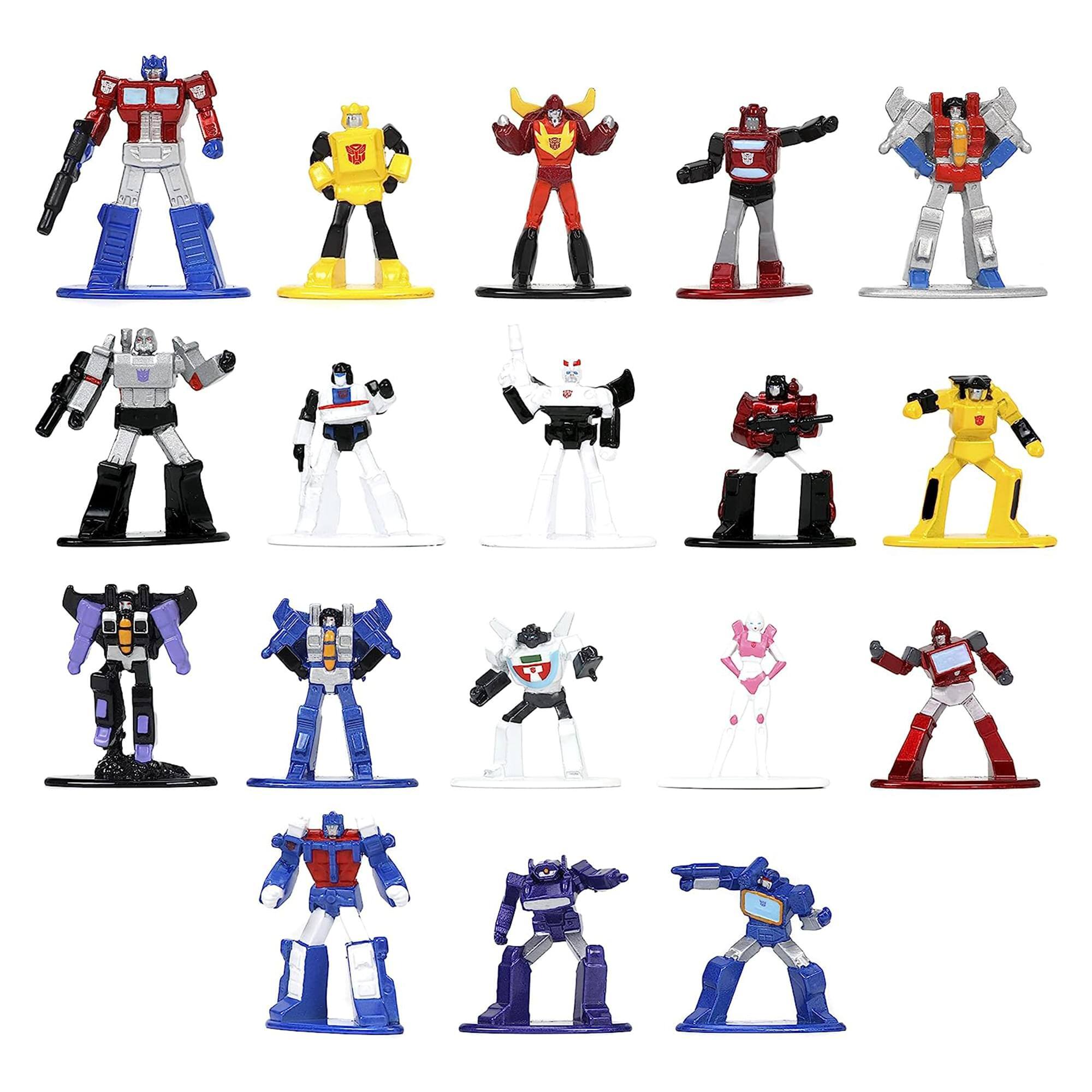 Photos - Action Figures / Transformers Jada Toys - Transformers 1.65 Inch Die-Cast Figure 18-Pack - Multi-Color 34282