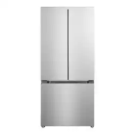 Verona - 30 inch Freestanding French Door Refrigerator with 18.2 cu. ft. Capacity - Stainless Steel Look