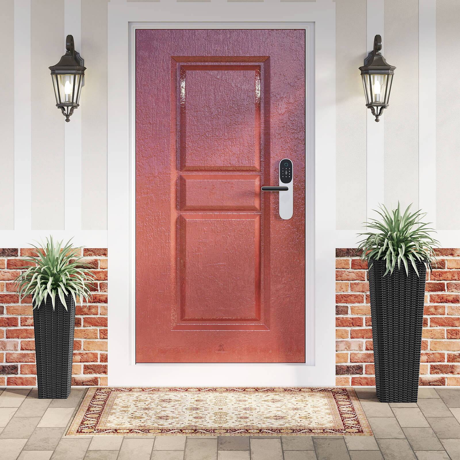 Alt View 5. Costway - Costway Rattan Tall Planter Set of 2 with Removable Inner Trays, Drainage Holes for Garden - Black.