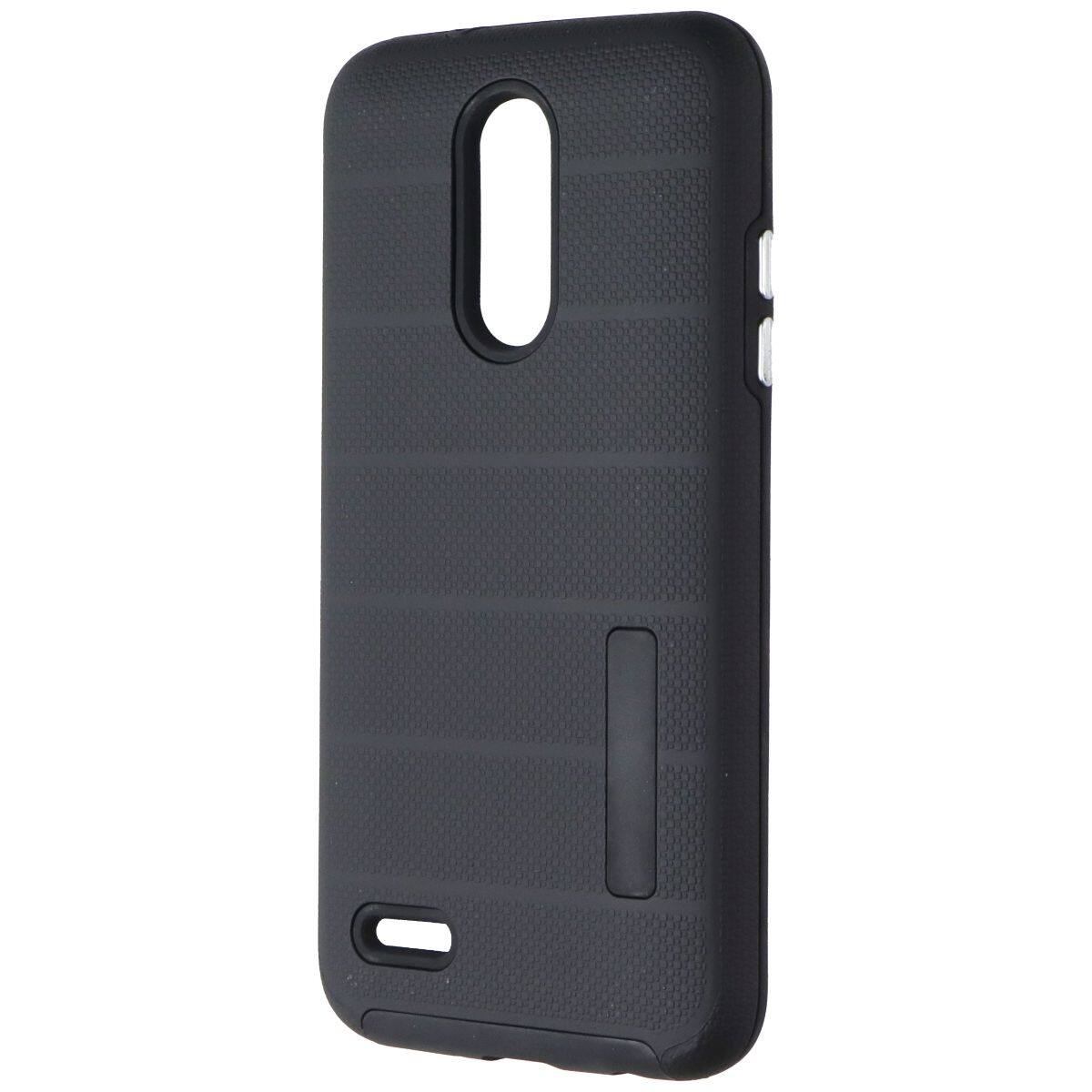 Front. Mybat Pro - MyBat Fusion Dual Layer Case for LG Aristo 3 / Aristo 2 - Black - Black.