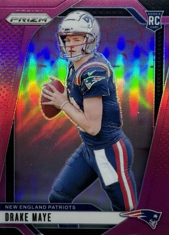 PANINI PRIZM  
ROOKIE RC CARD  
NEW ENGLAND PATRIOTS  
DRAKE MAYE