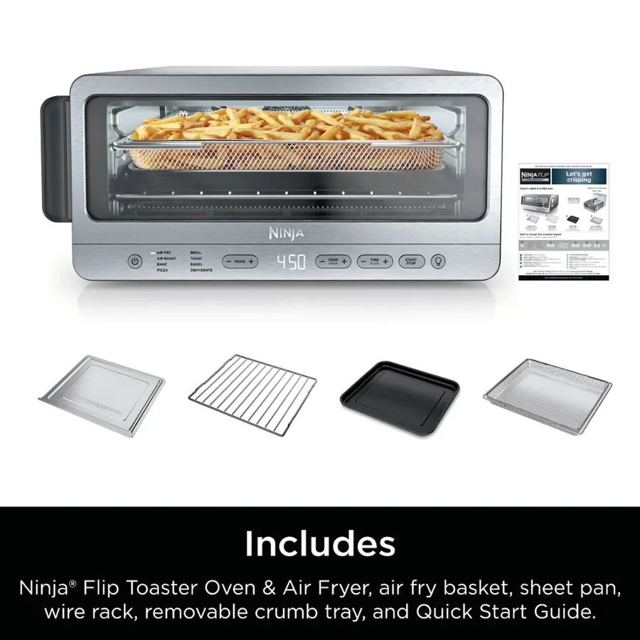 Ninja Flip Toaster Oven Air Fryer Gray SP151 Best Buy
