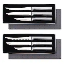 Rada - 3 Piece Cooking Essentials Knife Set with Gift Box, Set of 2, Handles - Silver