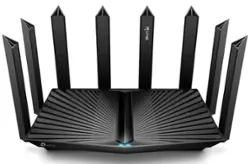 TP-Link - Refurbished Archer AXE7800 AXE95 Wi-Fi 6E Router - Black - Front_Zoom