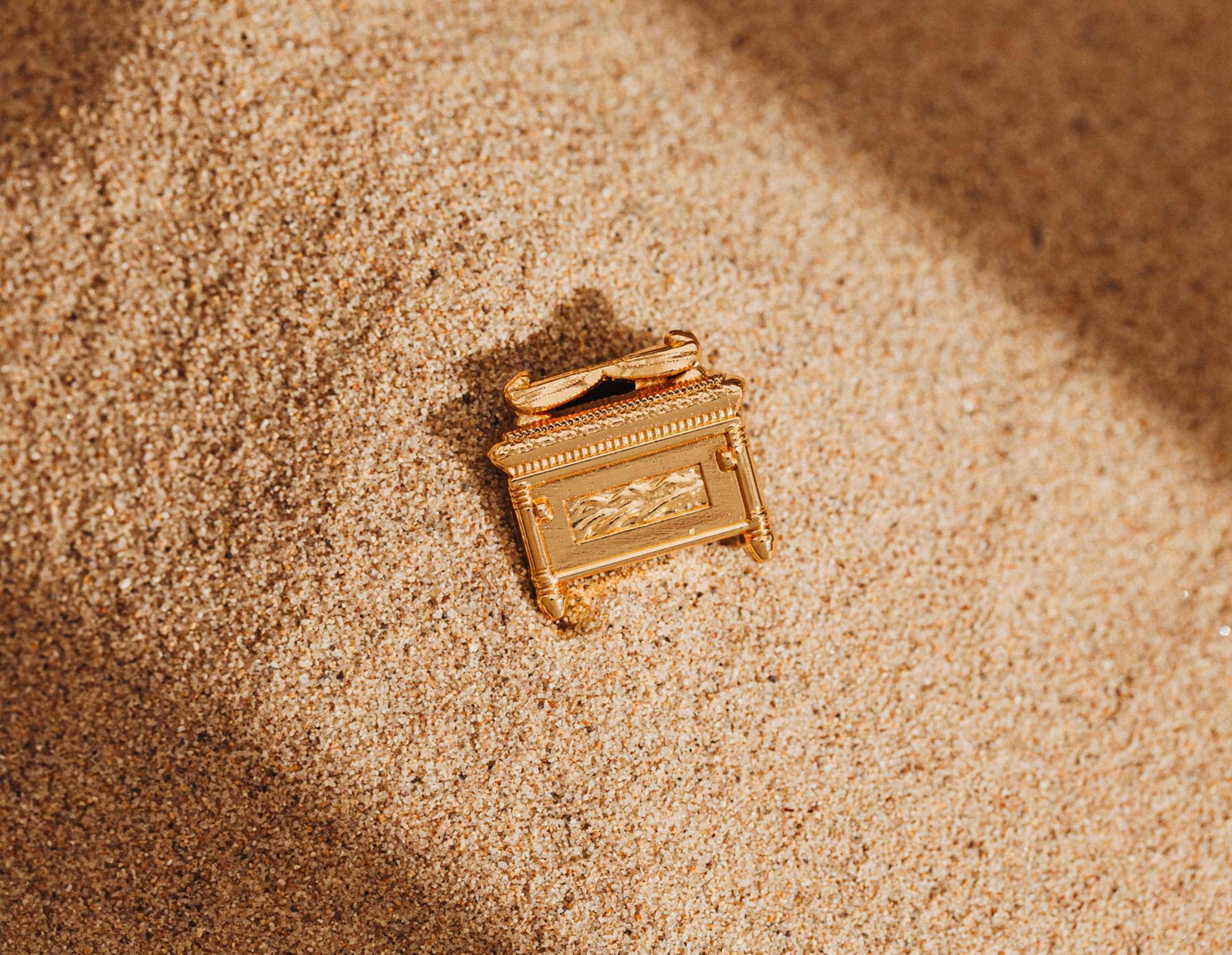 Alt View 2. SalesOne LLC - Indiana Jones and The Raiders Of The Lost Ark Covenant Metal Pin - Gold.