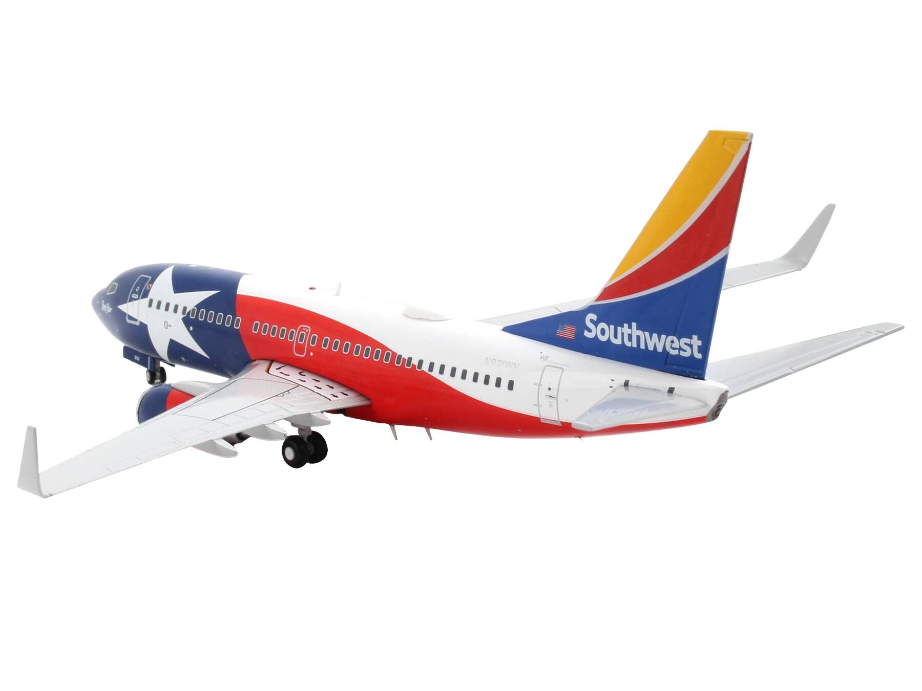 The text on the image reads:

- "Southwest" on the tail of the airplane.
- "N909WN" near the front of the airplane.
- "Wk NO! 2 Southwest" (likely a watermark or text overlay on the image).