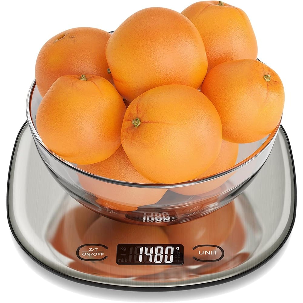 ACJPR - High Capacity Food Scale – 33lb Rechargeable with LCD, 1g Precision