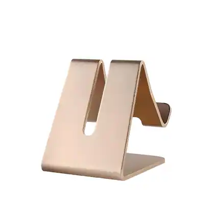 Front. Kitcheniva - Universal Aluminum Cell Phone Desk Stand Holder Gold - Gold.