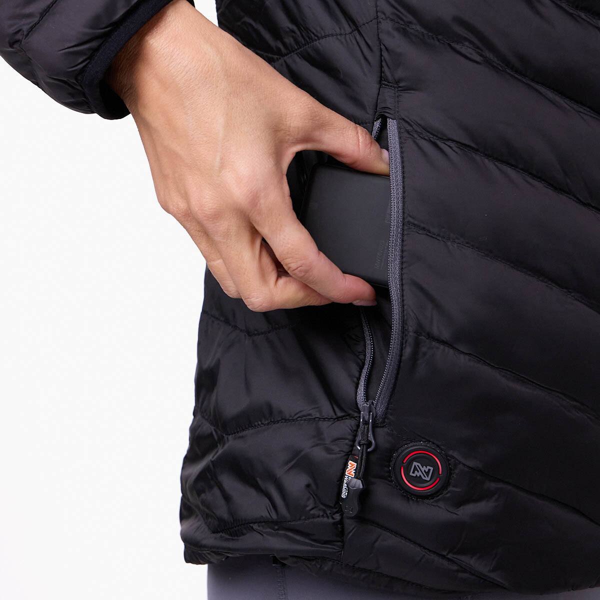 Alt View 6. Mobile Warming - Women's Backcountry Xtera Heated Jacket - Black.