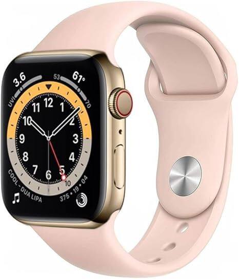 Refurbished Excellent - Apple Watch Series 6 Stainless Steel 40mm A2293 (GPS + Cellular) - Gold - (2020)