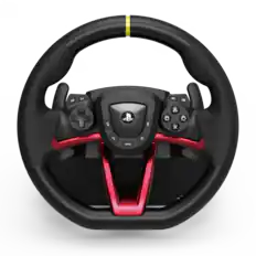 Front. Hori - Wireless Racing Wheel APEX for PlayStation 5 - Black.