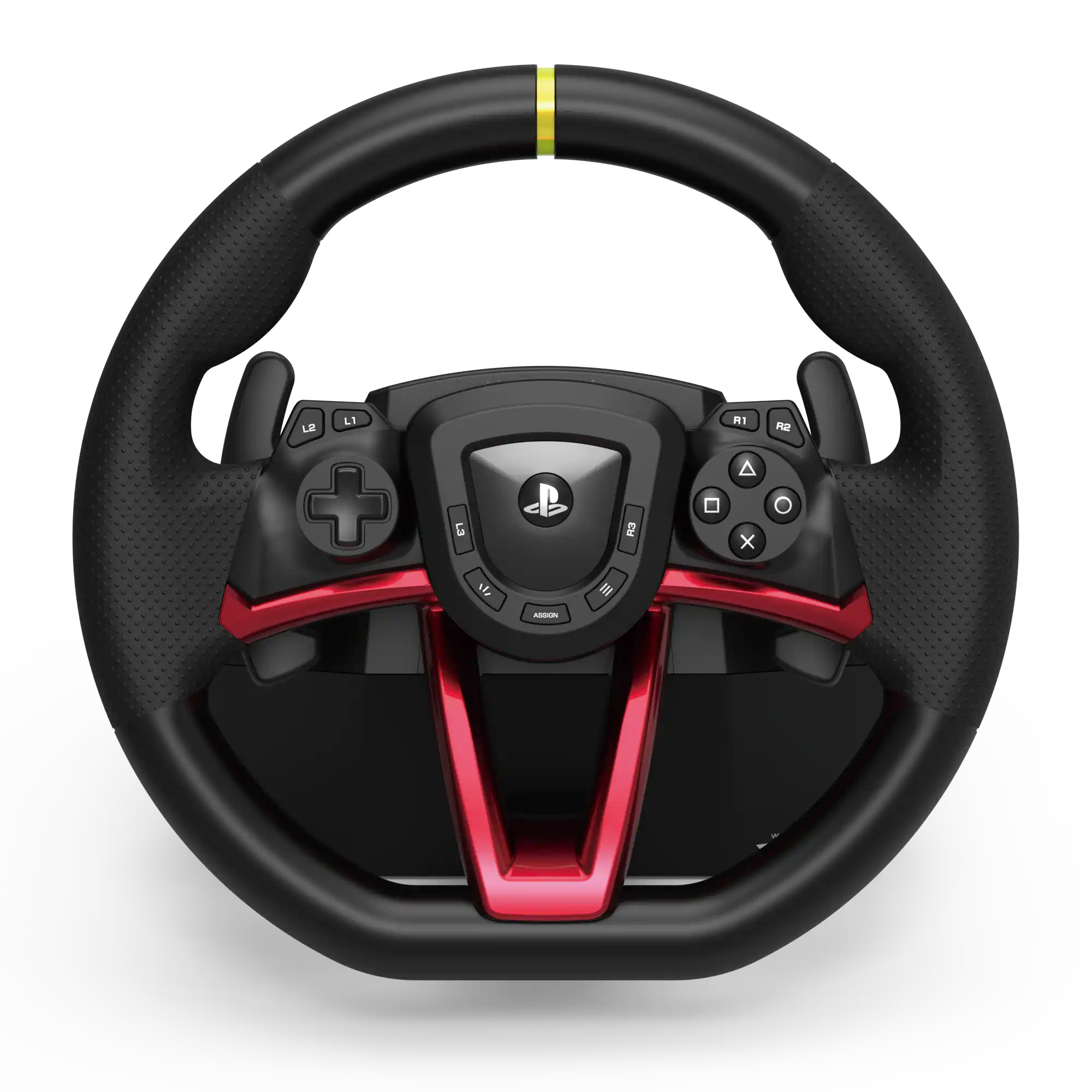 Front. Hori - Wireless Racing Wheel APEX for PlayStation 5 - Black.