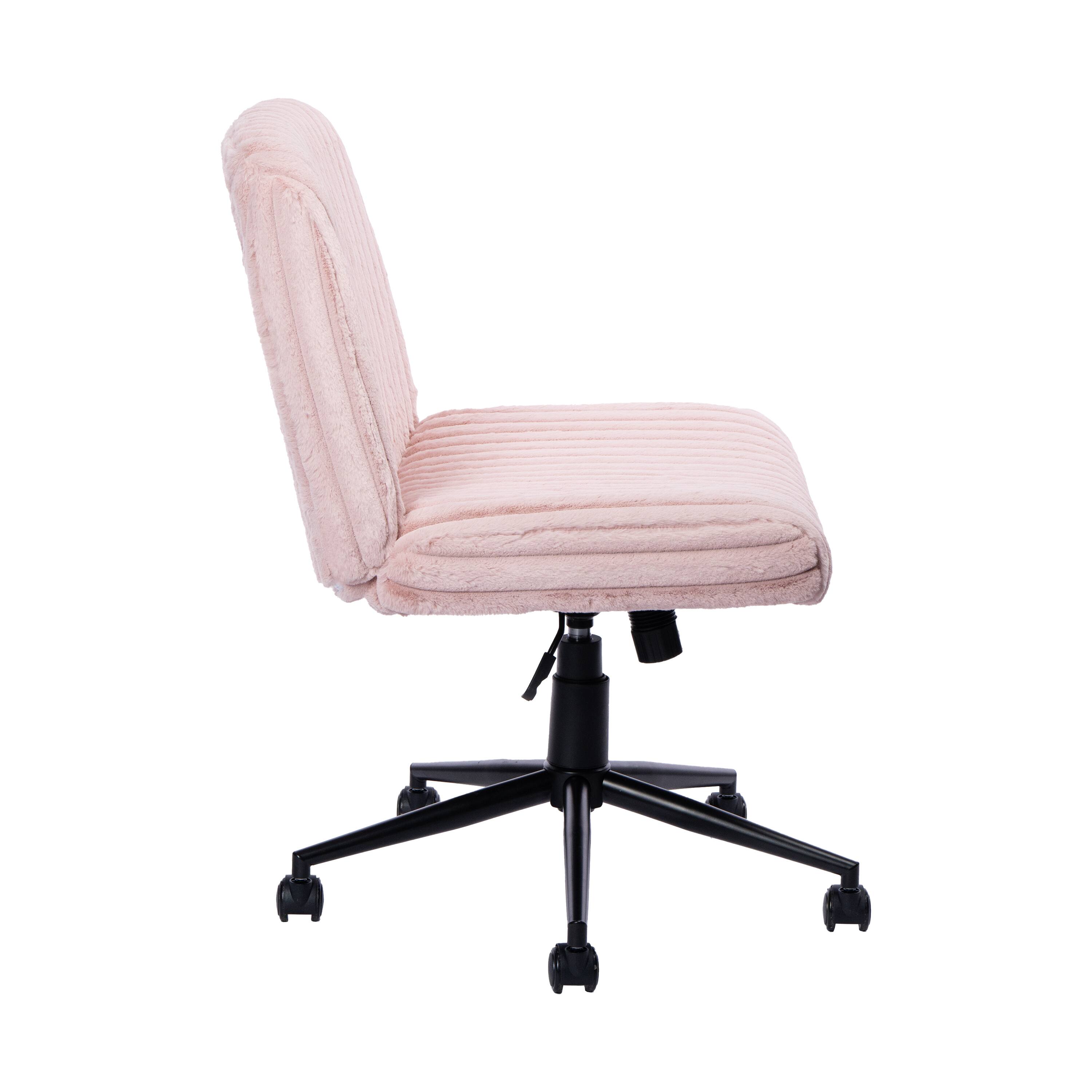 Back. Forest'nSky - Sport Pink Criss Cross Gaming Chair, Ergonomic High-Back Racing Style PC Seat - Pink.