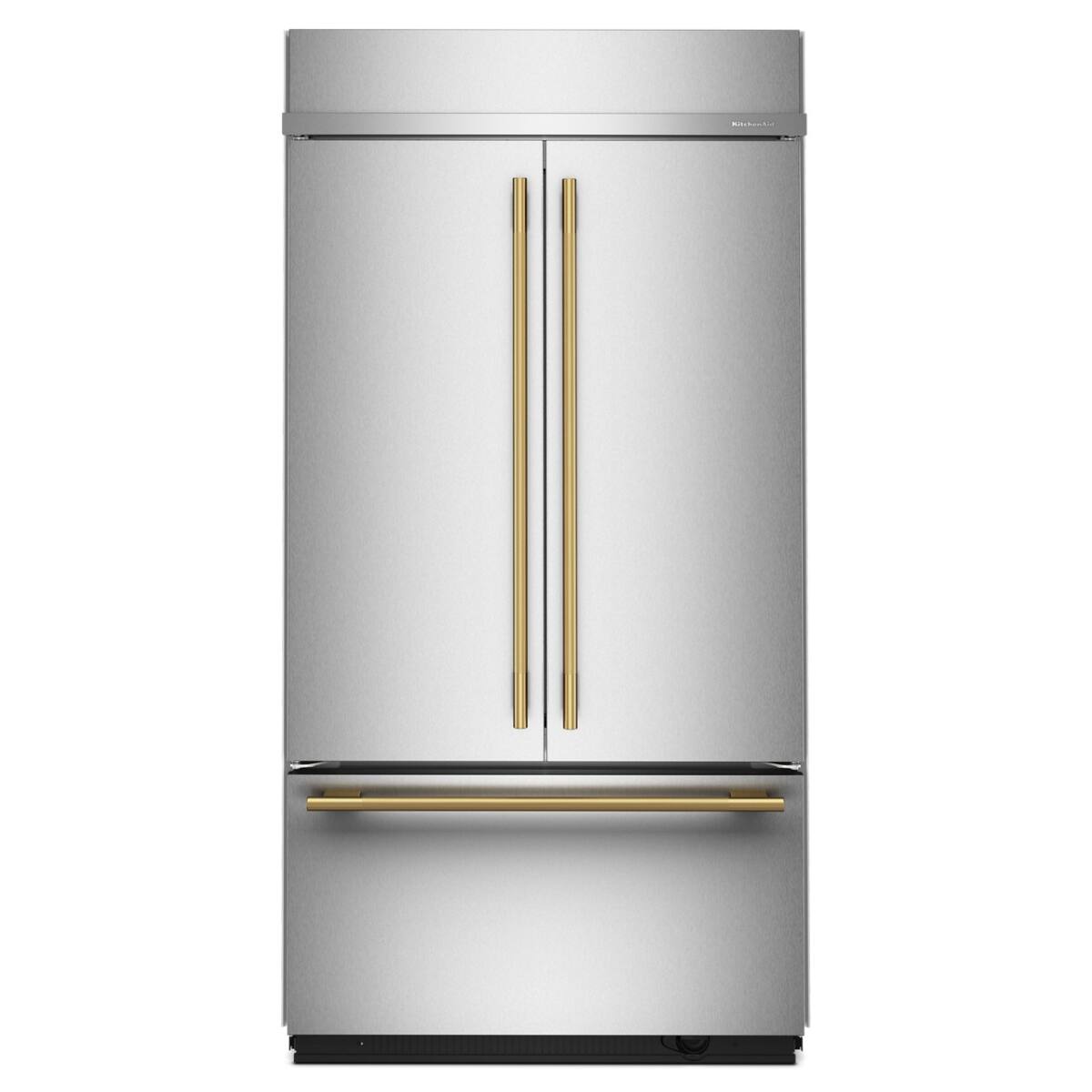 Alt View 6. KitchenAid - 24.2 Cu. Ft. Built-In French Door Bottom Mount Refrigerator - Stainless Steel with PrintShield Finish.