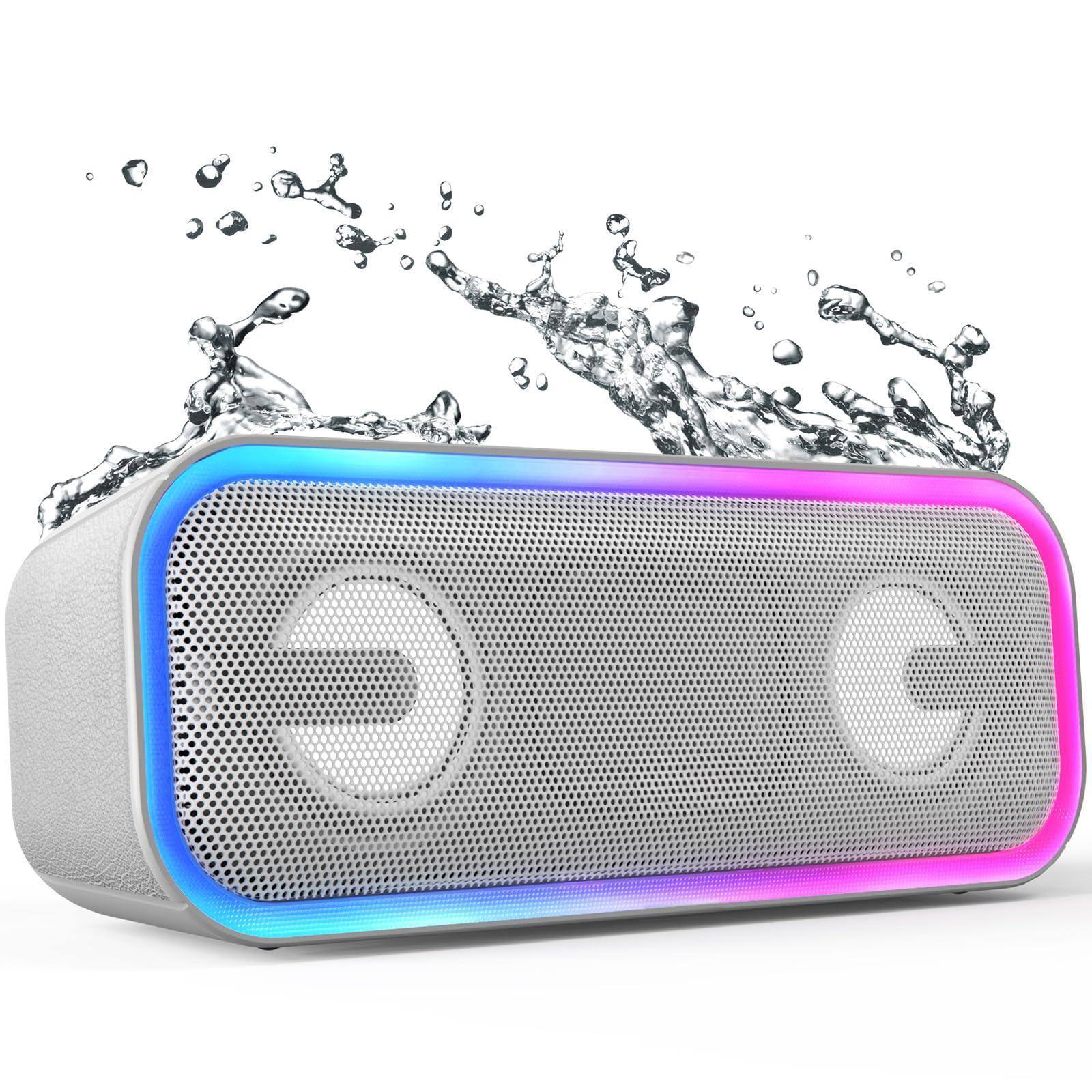 Front. Pacoar Cade - Light Soundbox Pro+ Wireless Pairing With 24w Stereo Sound Punchy Bass Ipx6 Waterproof 15hrs Playtime Multi-colors - Grey.