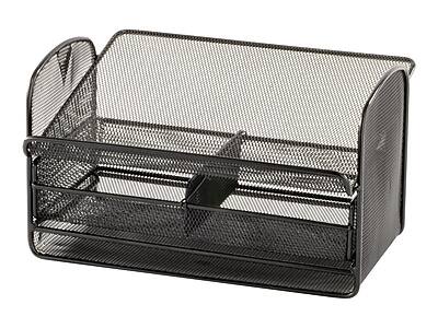 Front. Safco - Onyx Storage Drawer Mesh - Black.