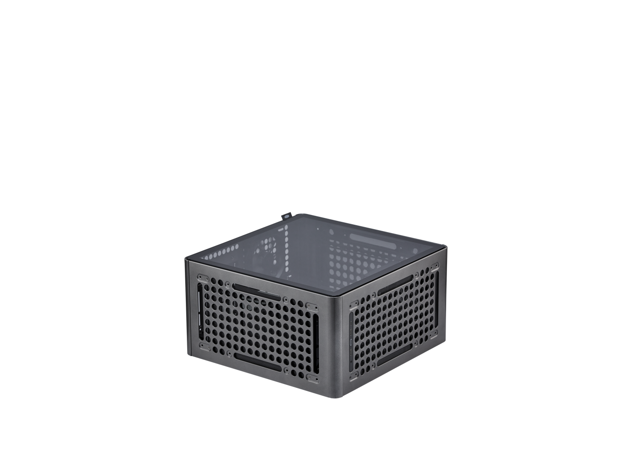 Alt View 8. Cooler Master - Cooler Master QUBE 540 ATX Mid-Tower Case, 415mm GPU Clearance, Tempered Glass, Modular Design - Stardust Iron - Stardust Iron.