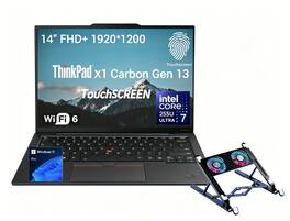 Lenovo - Upgraded - ThinkPad X1 Carbon 14" FHD+Touch Laptop - Intel Core Ultra 7 255U - 32GB RAM 1TB SSD -Backlit KB - 7 in-1 Hub - Black
