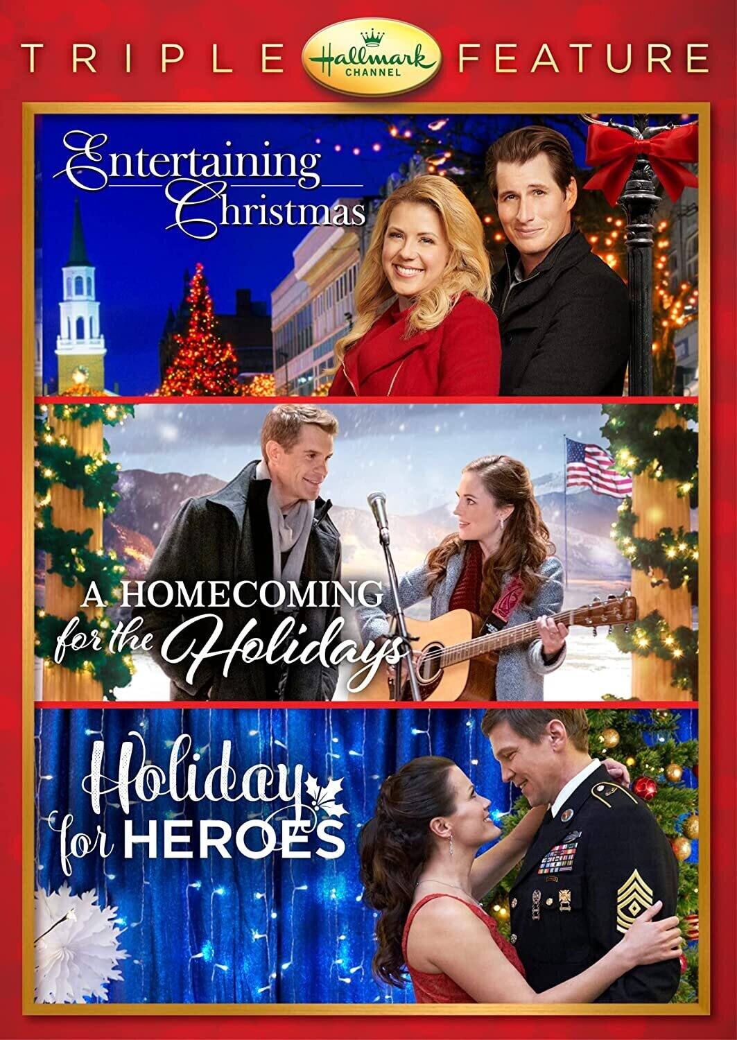Entertaining Christmas / Holiday for Heroes / A Homecoming for the Holidays (Hallmark Channel Triple - DVD