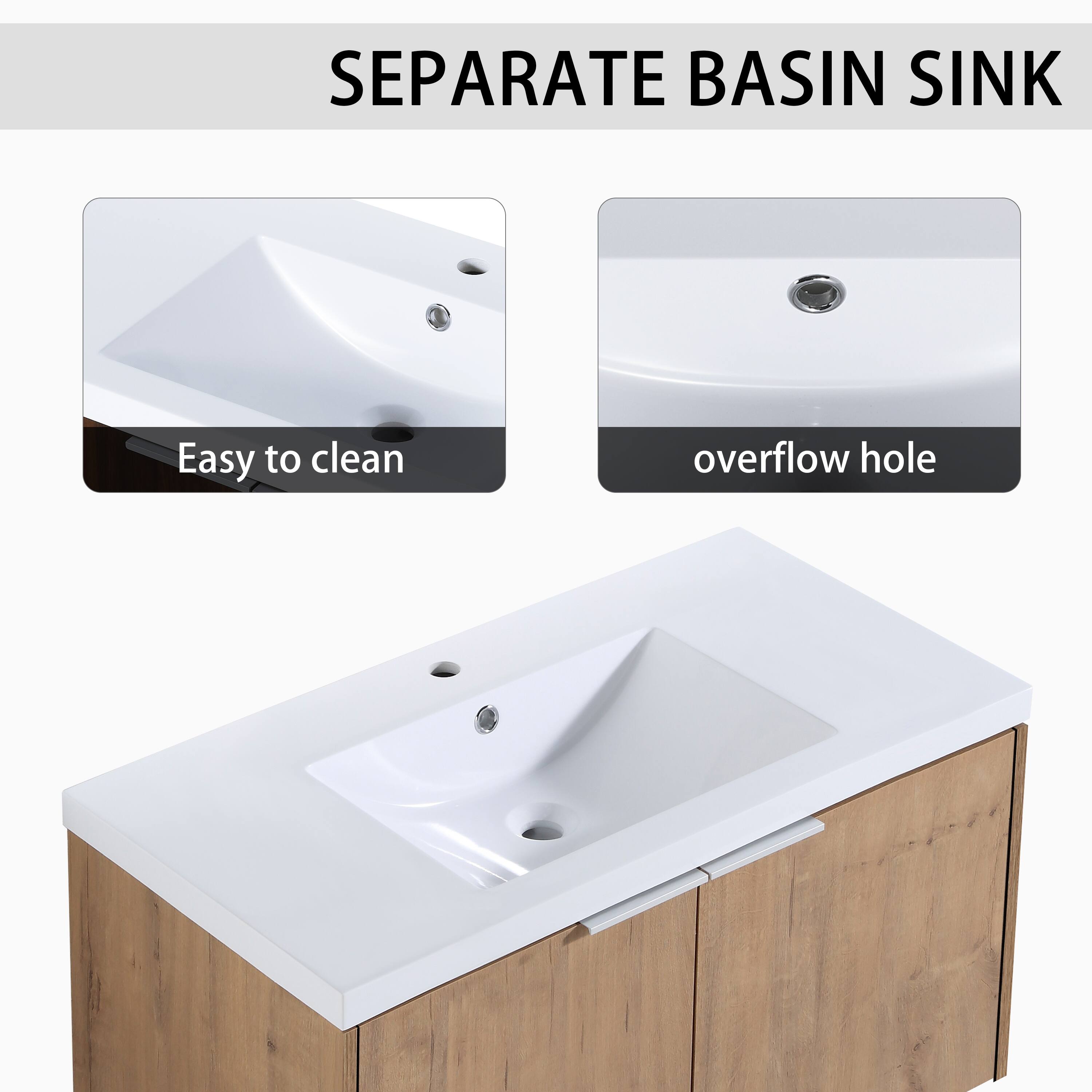 SEPARATE BASIN SINK

Easy to clean

overflow hole