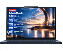 Lenovo - Upgraded - IdeaPad Slim 3i 15.3" 2K Touchscreen Laptop - Intel Core 7 350 - 16GB Memory - 512GB SSD-Windows 11 Pro - Blue