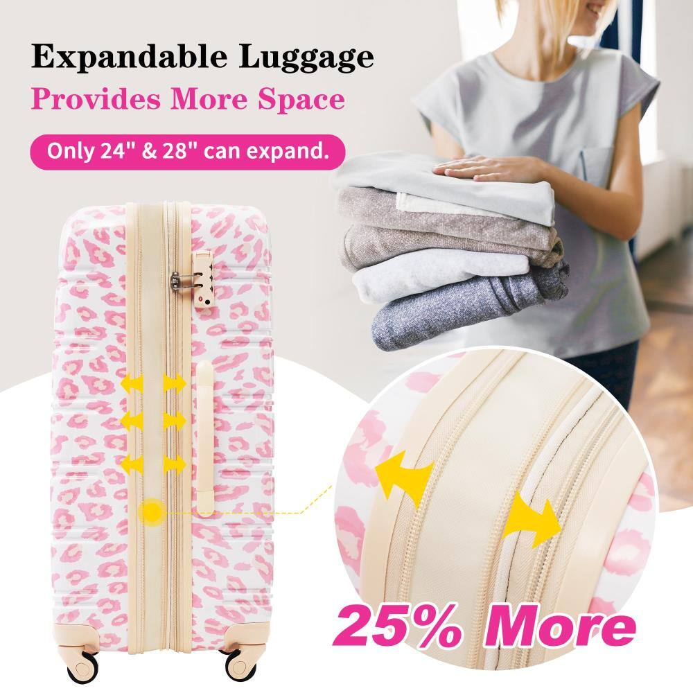 Expandable Luggage Provides More Space  
Only 24" & 28" can expand.  
25% More