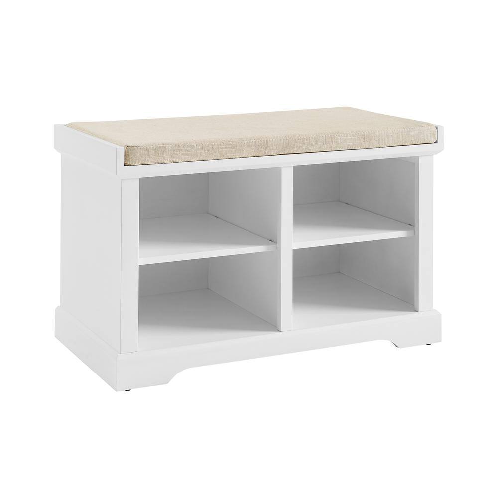 Alt View 5. Crosley Furniture - Anderson Entryway Storage Bench - White.