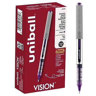 uni-ball - Vision Rollerball Pens, Fine Point, Dozen - Violet Ink