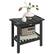 Front. Outsunny - Shower Bench, Waterproof Shower Stool with Handle, Storage Shelf - Black.