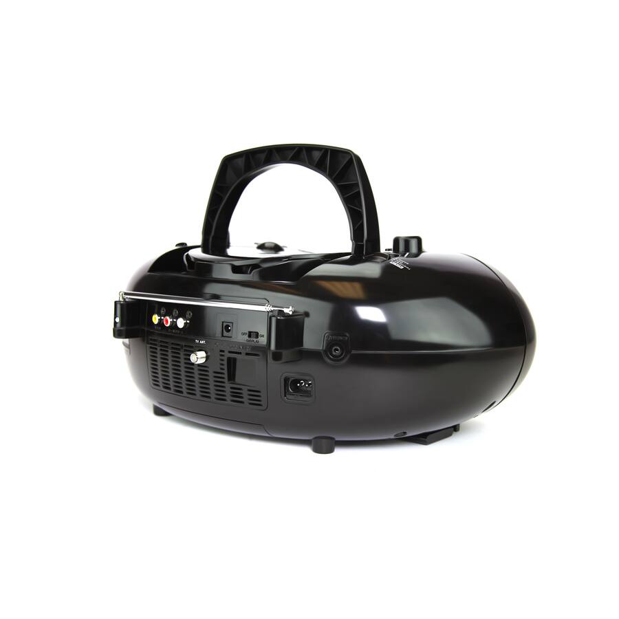 Alt View 5. Emerson - Emerson 7” Bluetooth® DVD Boombox with AM/FM Radio & Stereo Speakers - Black.