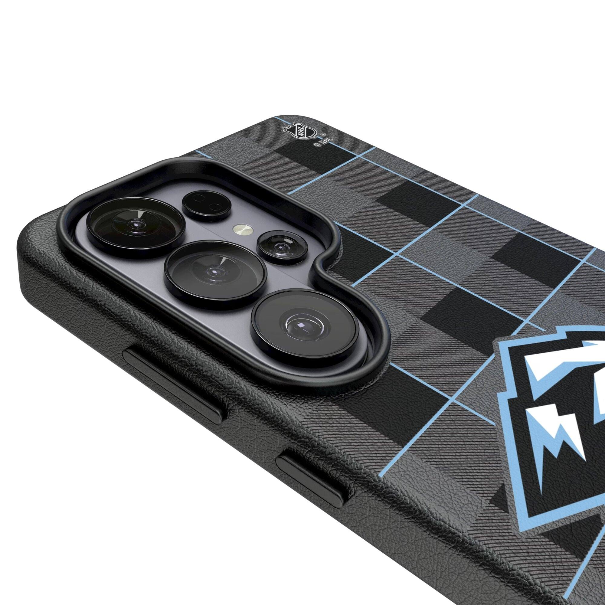 Alt View 2. Keyscaper - Utah Mammoth Plaid Galaxy Magnetic Bump Case - S25 Ultra - Black.