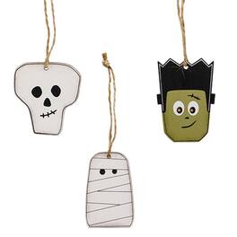 BreeBe - 3/Set Halloween Monster Friends Ornaments - Multi