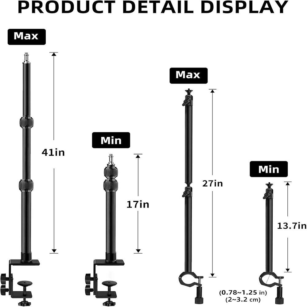 PRODUCT DETAIL DISPLAY

Max 41in  
Min 17in  

Max 27in  
Min 13.7in  

(0.78~1.25 in)  
(2~3.2 cm)