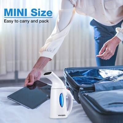 VAVSEA - Portable Clothes Steamer Garment Steamer Fast Heat Wrinkle Remover Auto Shut Off - White VAVSEA - Portable Clothes Steamer Garment Steamer Fast Heat Wrinkle Remover Auto Shut Off - White