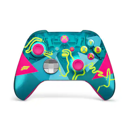 Front. Microsoft - Xbox Wireless Controller – Forza Horizon 6 Limited Edition – Xbox Series X|S, Xbox One, PCs, and Cloud-Enabled Devices - Multicolor.