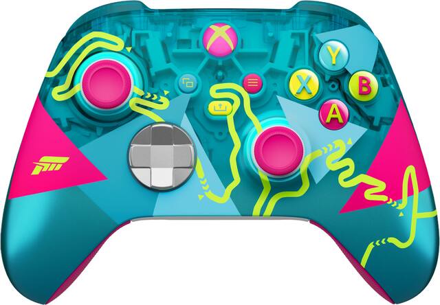Microsoft - XBOX Wireless Controller – Forza Horizon 6 Limited Edition – XBOX Series X|S, XBOX One, PCs, and Cloud-Enabled Devices - Multicolor