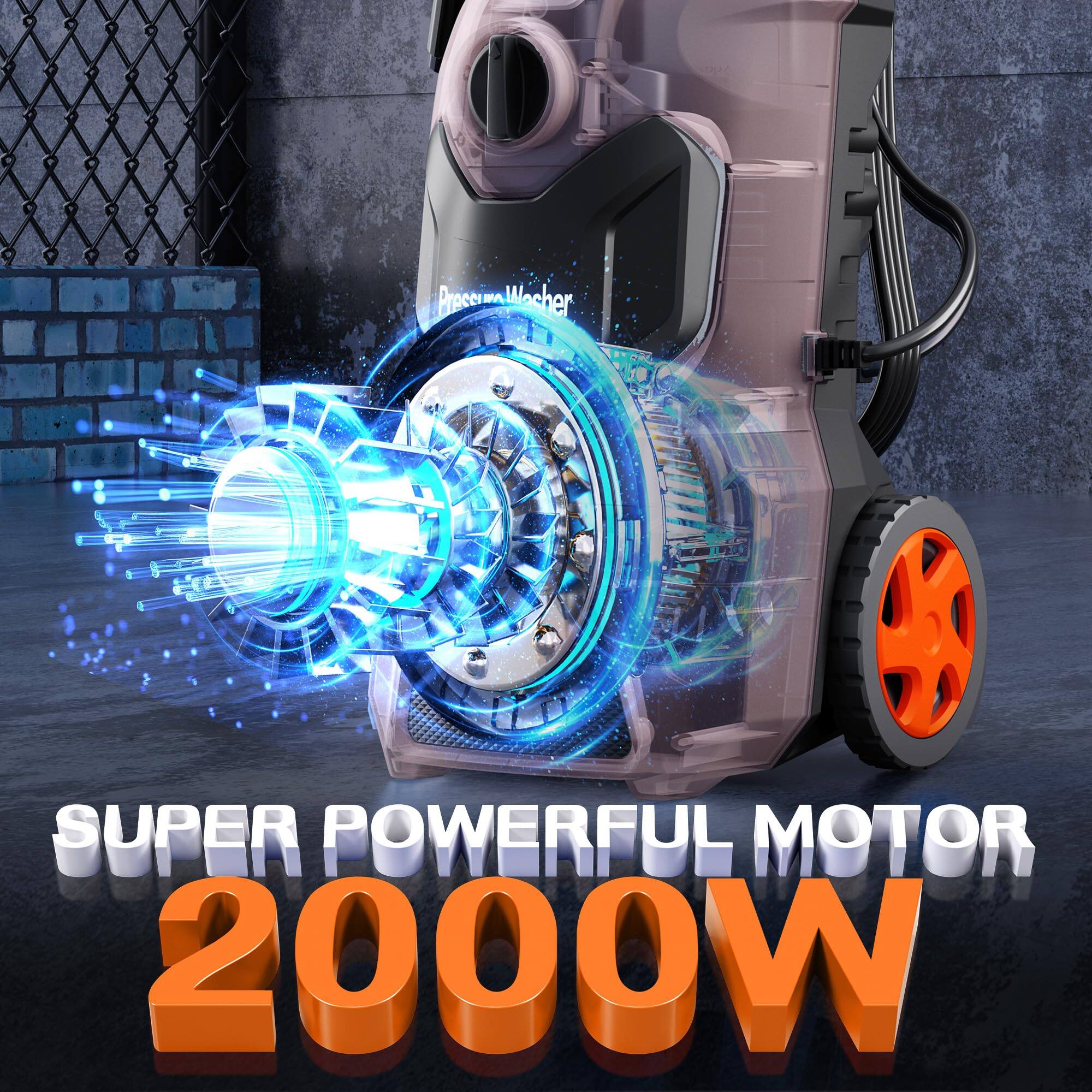 Pressurizer Washer SUPER POWERFUL MOTOR 2000W
