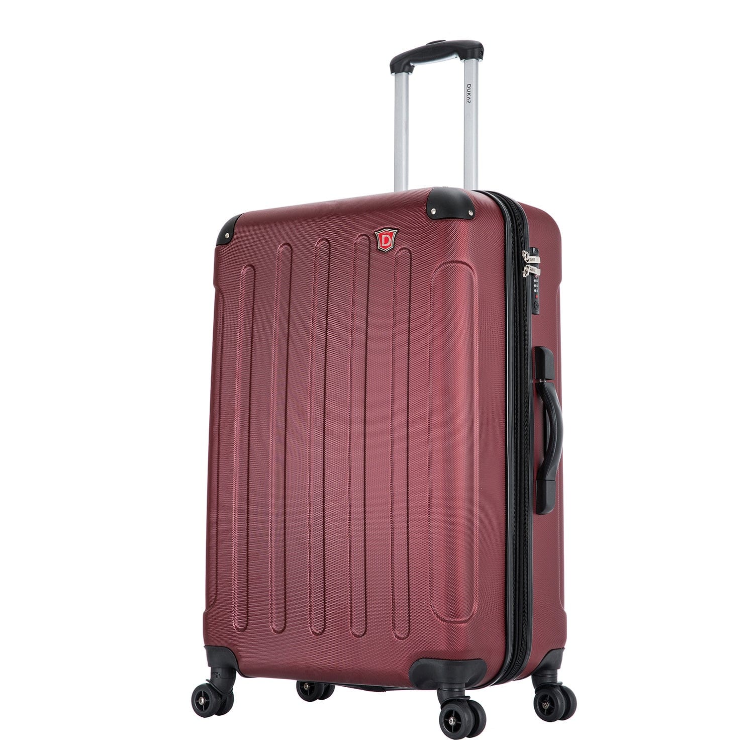 DUKAP - Intely Hardside Spinner Luggage 28" with Integrated Digital Weight Scale - WINE