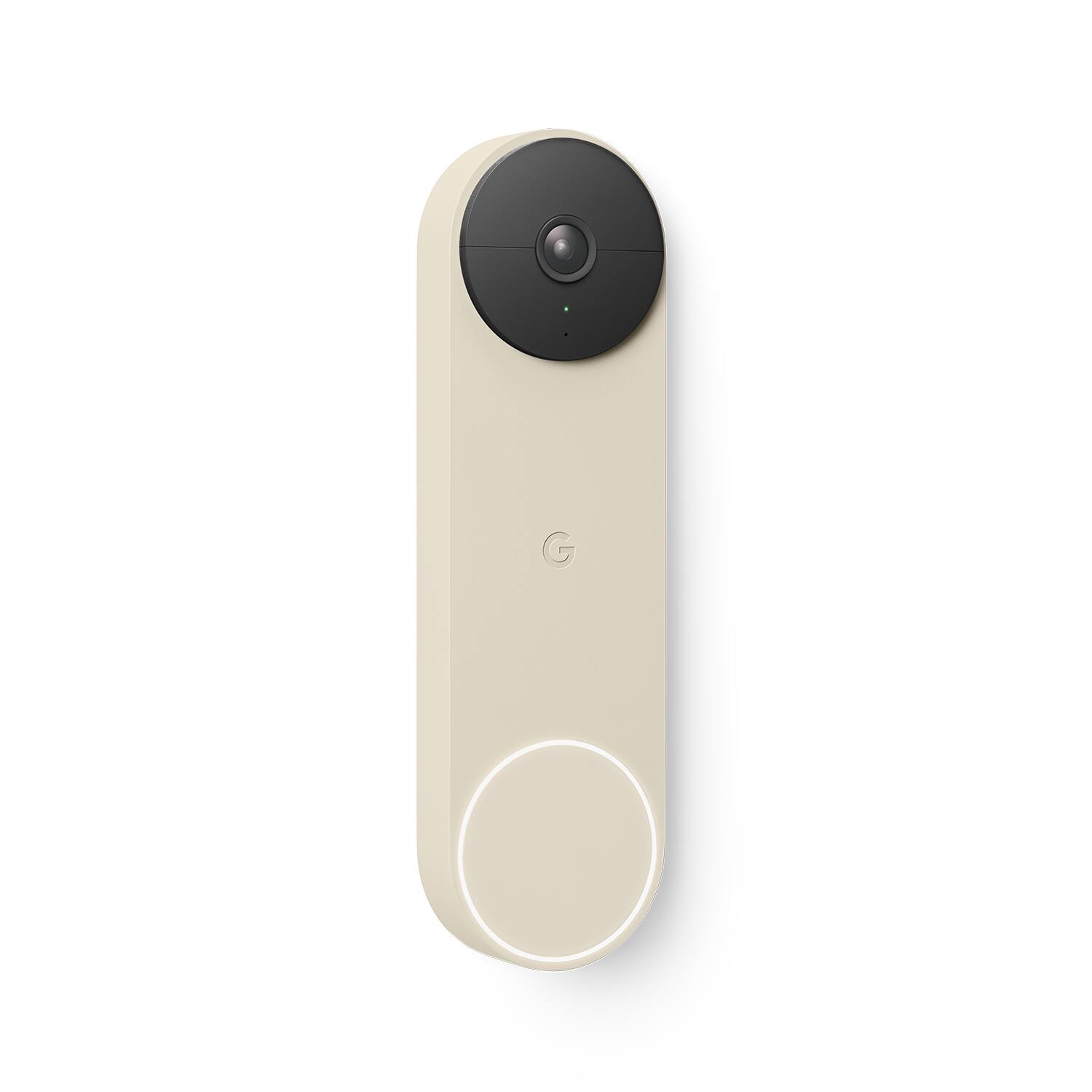 Angle. Google - Nest Wi-Fi Video Doorbell - Battery Operated - Linen.