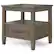 Angle. Simpli Home - Lev End Table with Bottom Drawer - Smoky Brown.