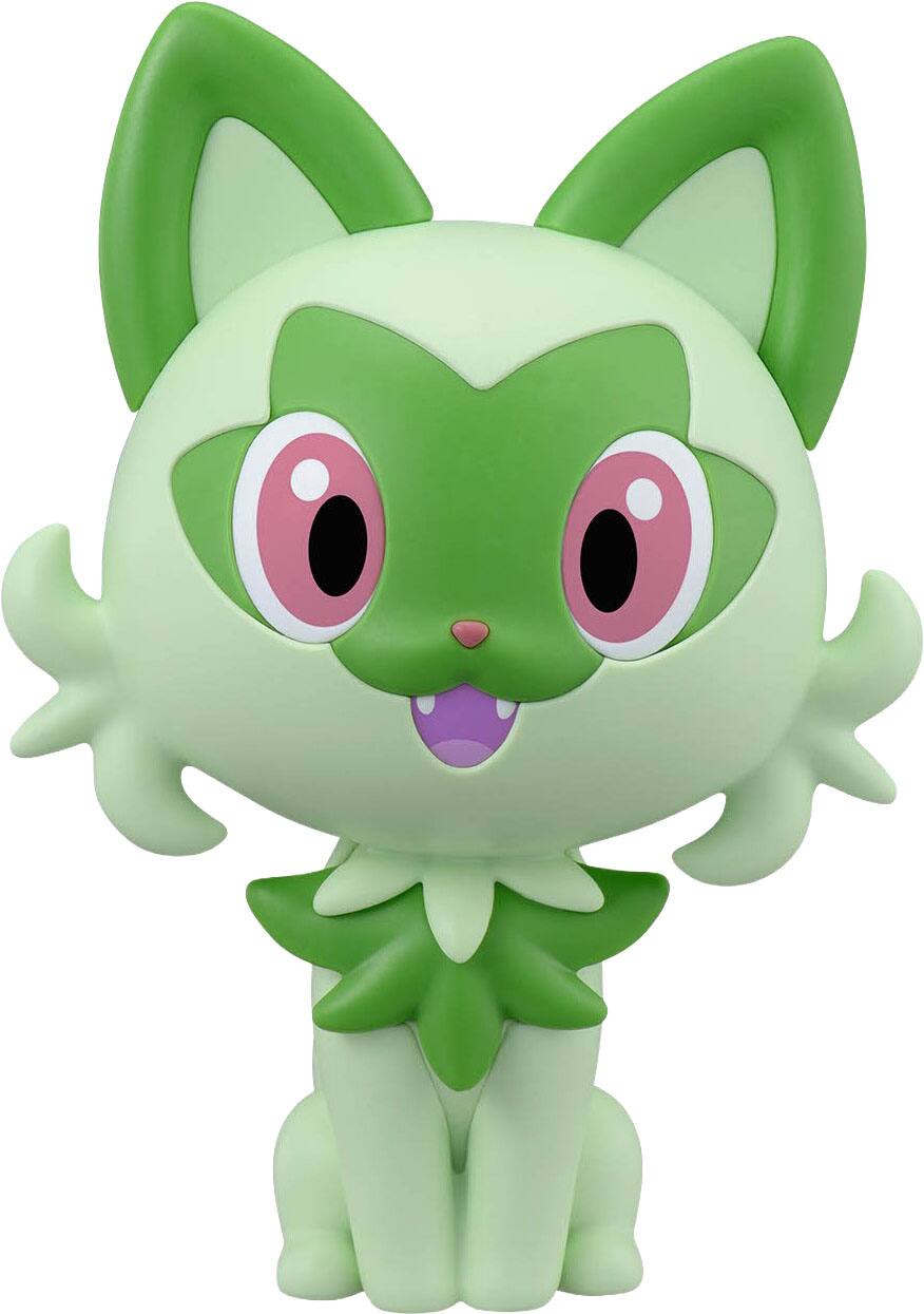 Angle. Bandai - #18 Sprigatito - 3.5" Figure - Pokémon - Bandai Hobby - Pokémon Model Kit Quick!!.