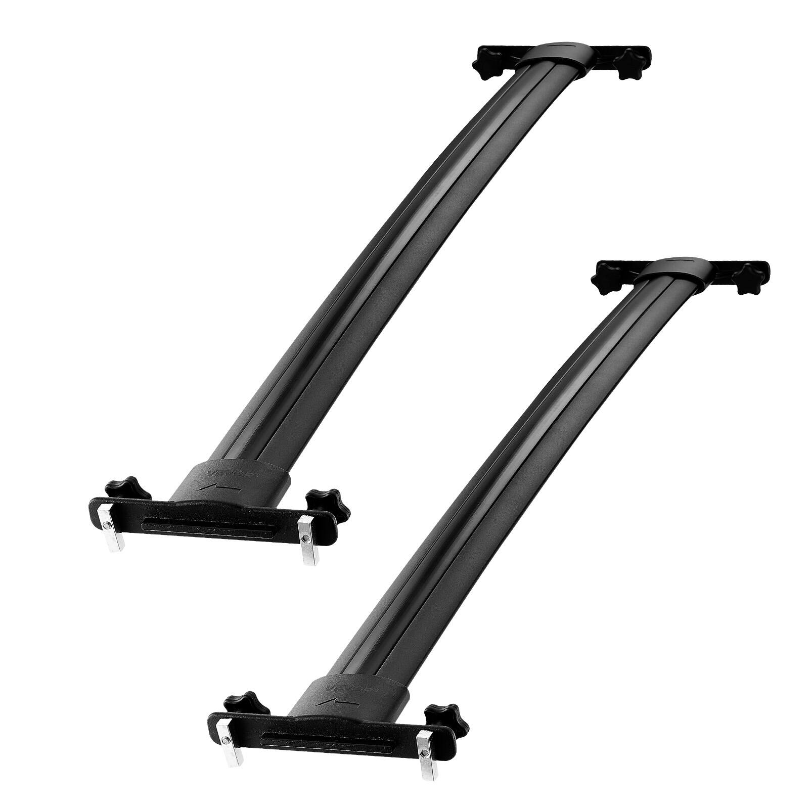 Alt View 5. VEVOR - Roof Rack Cross Bars, 220lb Capacity, Compatible with Toyota 4Runner 2010-2024 (with Factory Side Rails) - Black.