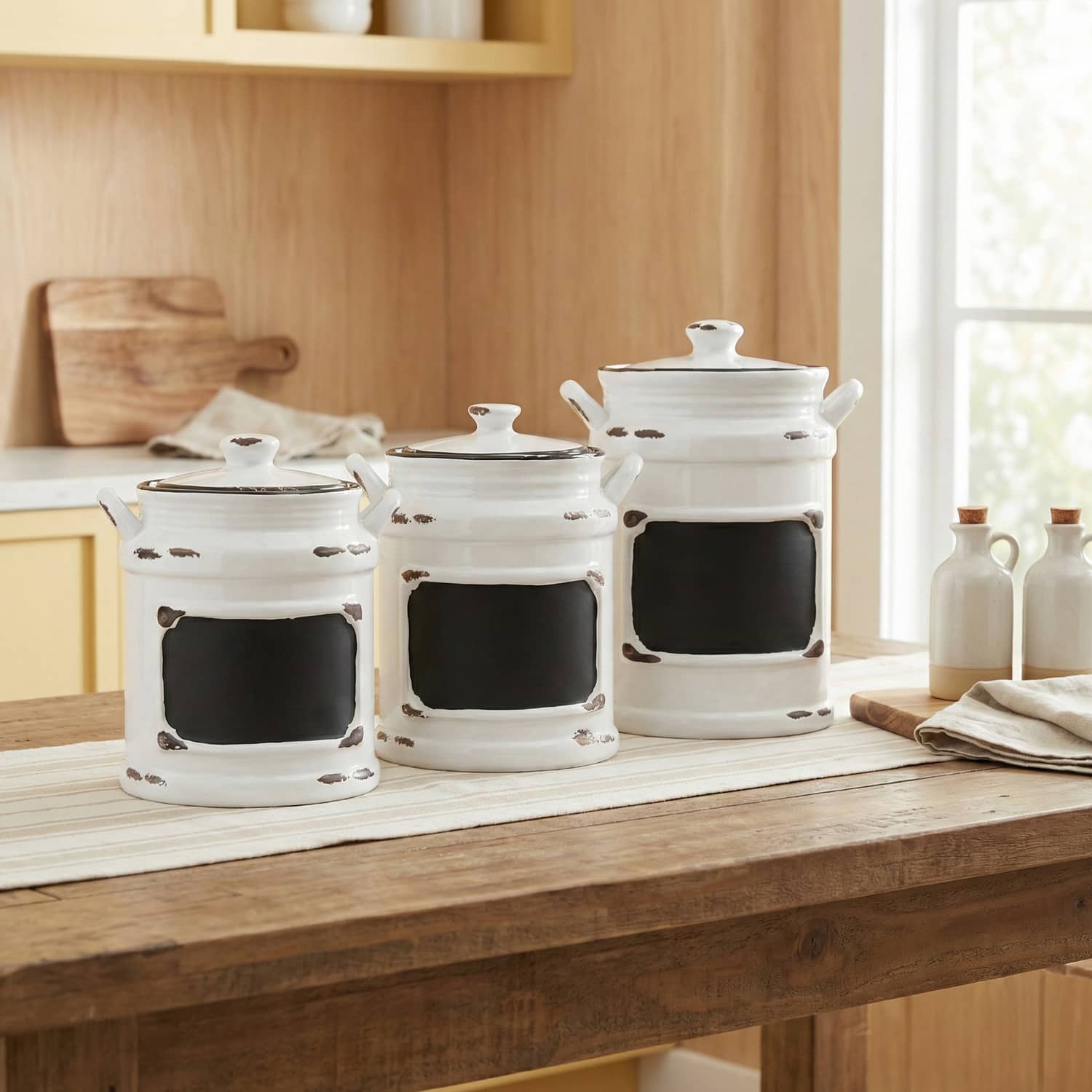 American Atelier Vintage Black Set of 3 Canister - Best Buy