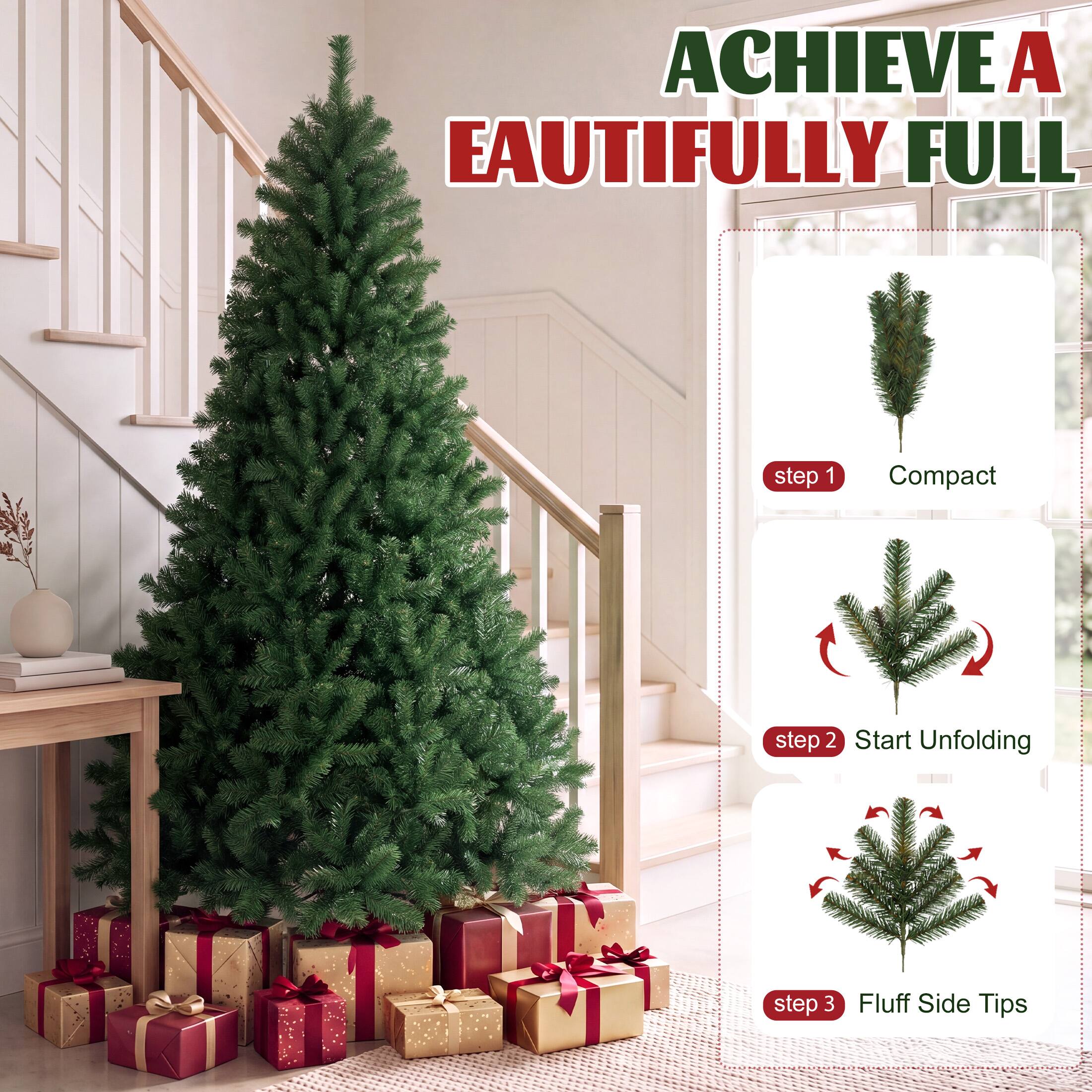 ACHIEVE A BEAUTIFULLY FULL

step 1
Compact

step 2
Start Unfolding

step 3
Fluff Side Tips
