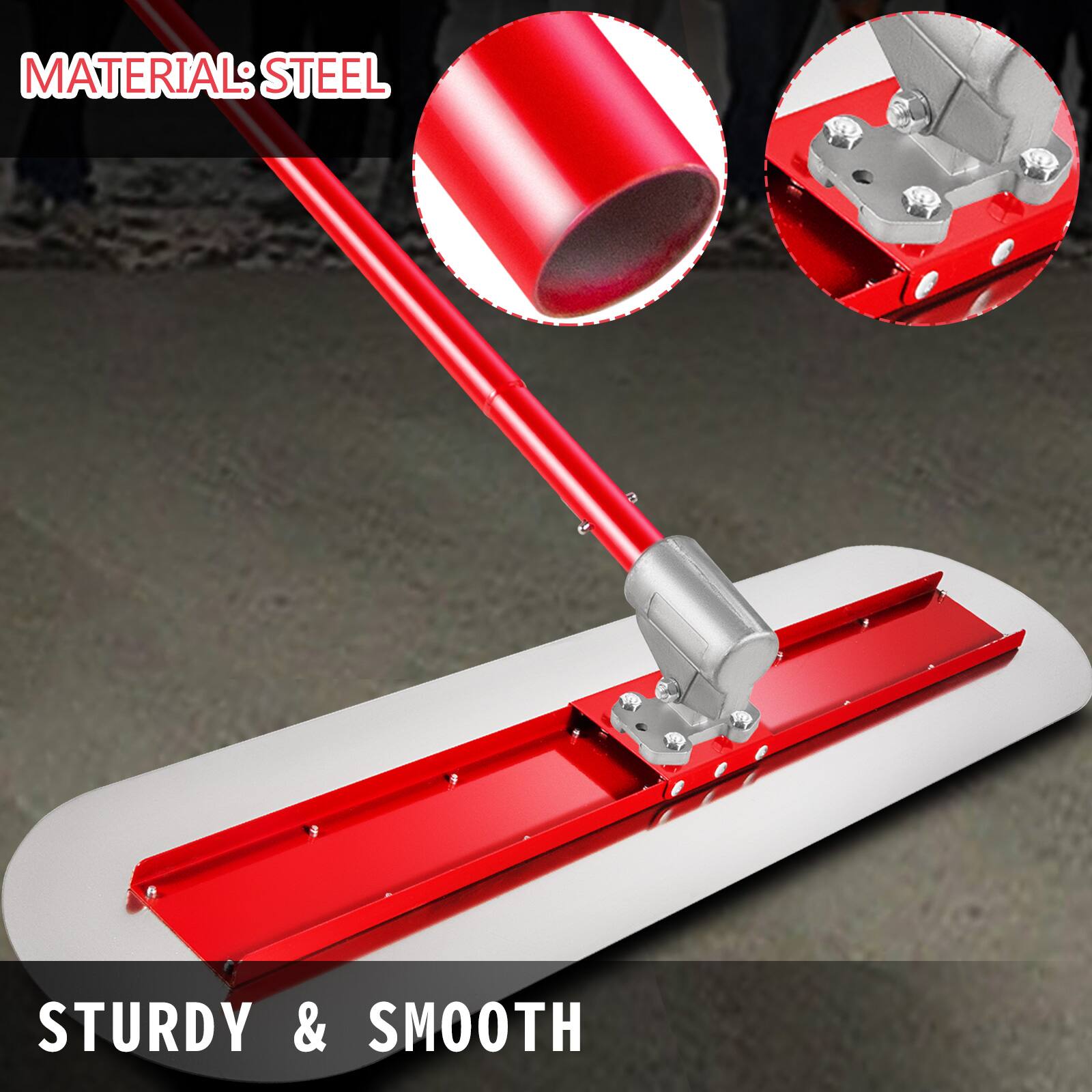 MATERIAL: STEEL  
STURDY & SMOOTH