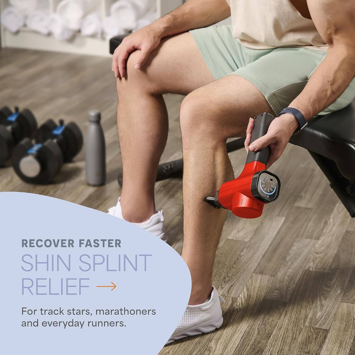 RECOVER FASTER  
SHIN SPLINT RELIEF  
For track stars, marathoners and everyday runners.