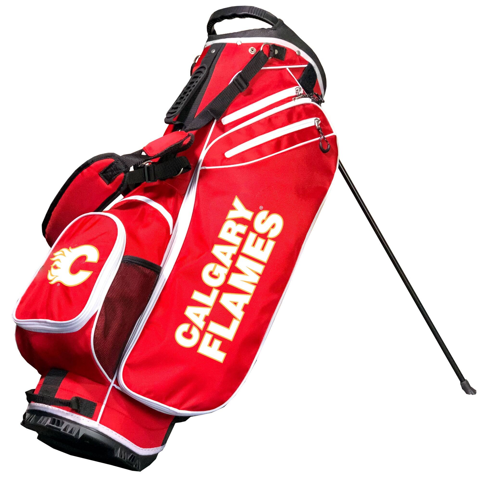 Front. Team Golf - Calgary Flames Birdie Stand Golf Bag - Multicolor.