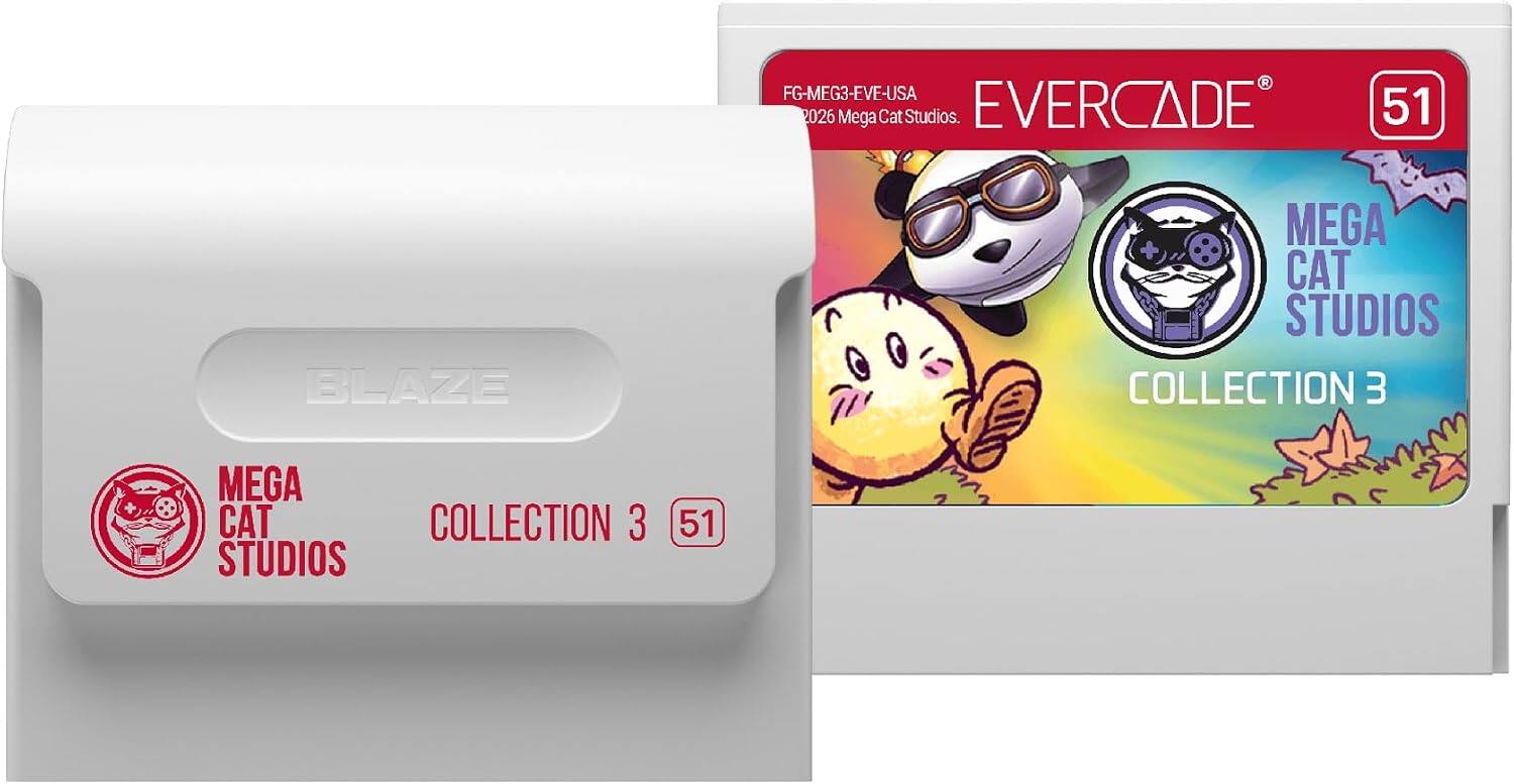 FG-MEG3-EVE-USA 2026 Mega Cat Studios. EVERCADE 51 BLAZE MEGA CAT STUDIOS COLLECTION 3